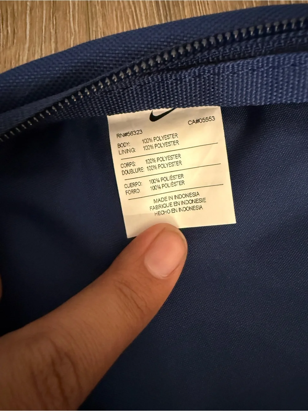 Nike Royal Blue Backpack with White Logo